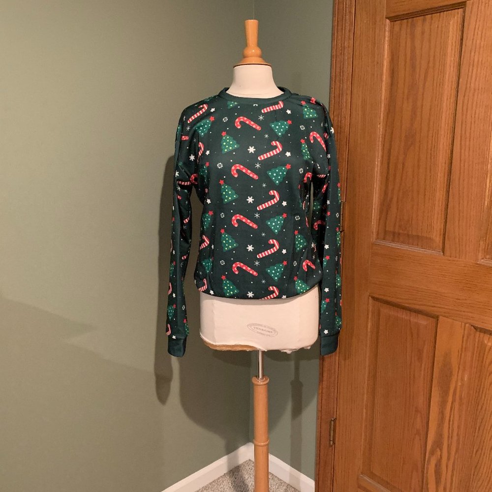 CHRISTMAS SWEAT SHIRT SIZE M #211 - Picture 1 of 1